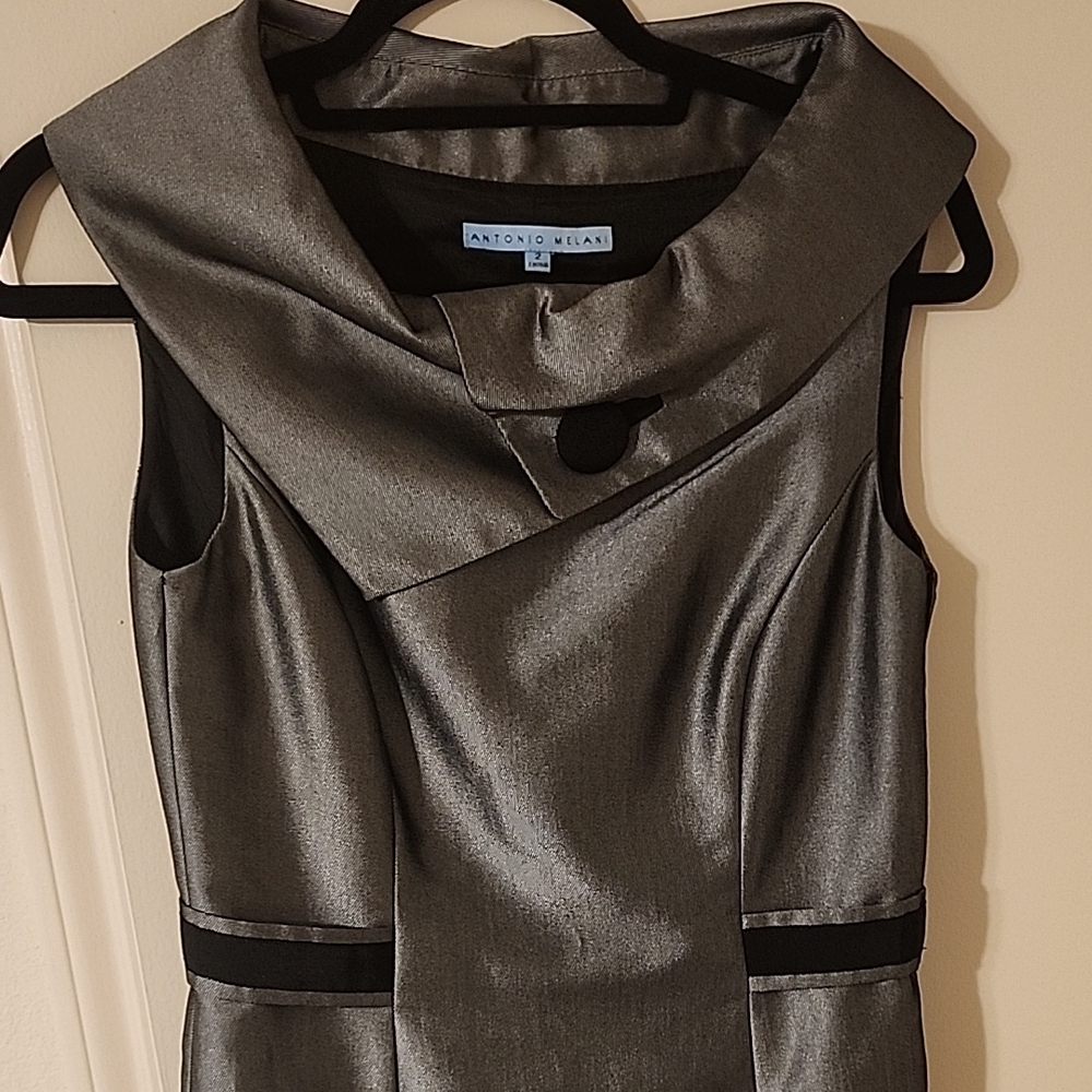 Antonio Melani Gray Sleeveless Dress